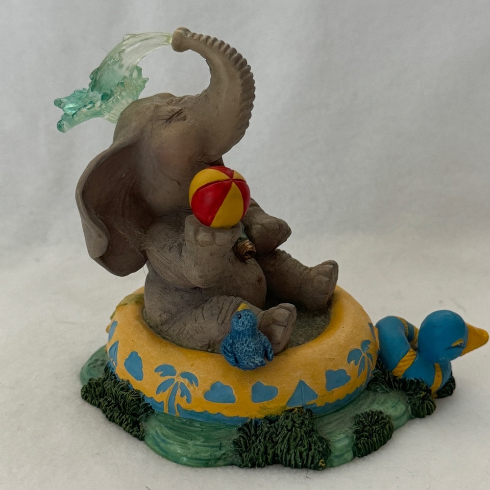 Peanut Pals by‎ Tom Newsom Elephant Sculpture Having a Ball 1996 - Picture 5 of 7